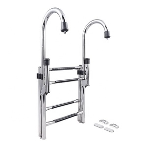<span class=keywords><strong>บันได</strong></span>สแตนเลสแบบถอดได้ติดตั้งบนขอบเรือ - Product Image 2