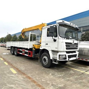 รถบรรทุกติดเครน Shacman F3000 6x4 ขนาด 12 ตัน พร้อมเครนบูมแบบยืดหดได้ ขาย - Product Image 1