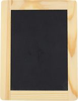 Tableau noir en bois Meetu MT260521, cadre en bois brut, 4x6 pouces, couleur personnalisable, portable - Pack de 6 tableaux noirs pour usage promotionnel