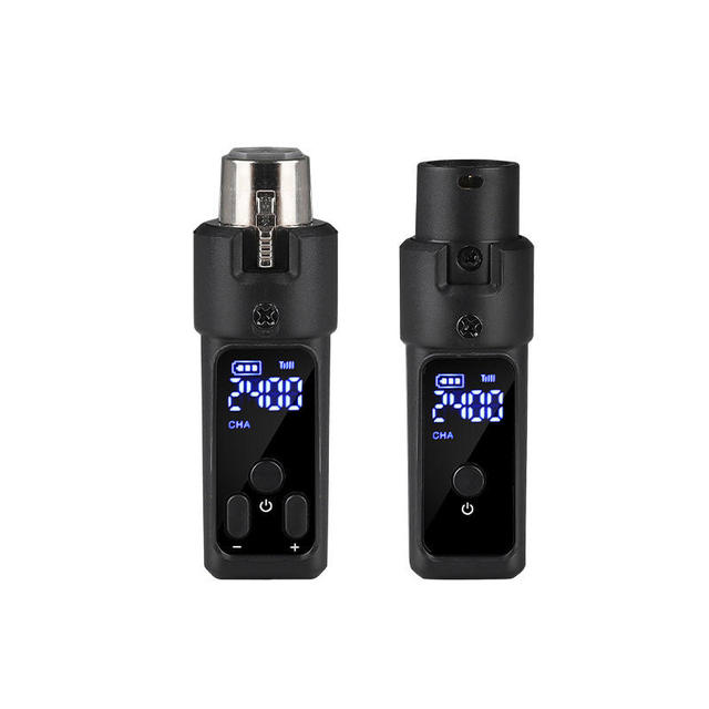 Wired to Wireless Microphone Converter for Condenser and Dynamic Microphones; signal Reception, Transmission, and Data Transfer.