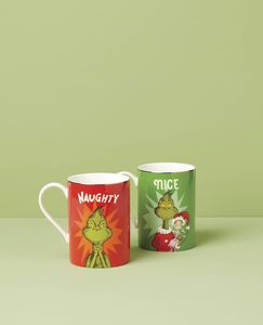 Juego de Tazas de Porcelana Lenox 897086 <span class=keywords><strong>Merry</strong></span> <span class=keywords><strong>Grinchmas</strong></span> Naughty & Nice, Apto para Lavavajillas y Microondas - Product Image 3