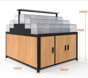 Soporte de exhibición de madera para frutas y verduras secas, estante de un solo lado, para <span class=keywords><strong>comprar</strong></span> fruta y verdura - Product Image 6