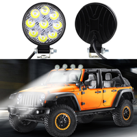Barre lumineuse de travail DXZ H-MINI-Y-9 3 pouces 9 LED 27W 12V-24V certifiée CE, faisceau spot, pour tout-terrain SUV/4x4, rétrofit/amélioration (garantie 1 an)