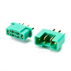 Mannelijk Vrouwelijk Amass Am-1016 M6 6-Pins 6pin Groen 6 Pin Paar Plug Mpx Multiplex Conector Connector Voor Rc Lipo Batterij