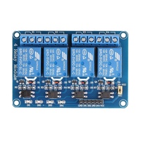 Module de relais 4 canaux DC 5V/12V avec optocoupleur Déclenchement bas niveau 10A/250VAC & 10A 30VDC Relais Carte d'extension