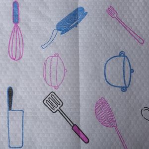 Fábrica OEM Atacado Cozinha Não Tecida Rolls Hexagonal PP Woodpulp Celulose Respirável Fusível Cozinha Papel Toalha Preguiçoso Pano - Product Image 5