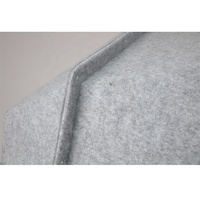 Suspension LED nordique rectangulaire en feutre PET acoustique gris blanc chaud, hauteur réglable, économe en énergie pour la maison, le bureau et la chambre