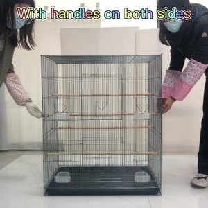 <span class=keywords><strong>Cage</strong></span> pour oiseaux détachable de grande taille 76*45*90cm, design multi-boîtes à nourriture, pour perroquets, canaris et autres oiseaux de compagnie - Product Image 4