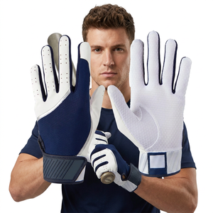 Gants de frappeur de baseball professionnels en cuir véritable sur mesure, souples, de haute qualité, personnalisables et durables - Product Image 1