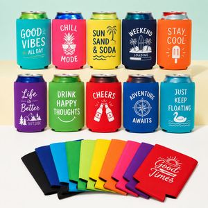 Neoprene <b>Bags</b> Insulated for Party Event Business Promo Gift Beer Bottle Drink Can Cooler With Logo Print Coozies Custom - Product Image 2