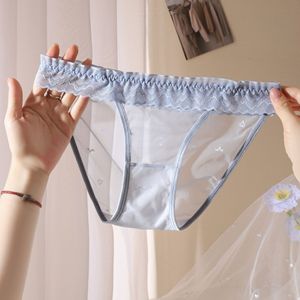 Lencería Femenina Sexy y Transparente de Encaje Floral con Malla, Transpirable, de Cintura Baja, Diseño Hueco, para Uso Diario, ODM, Tentación, Color Negro - Product Image 2