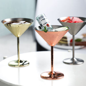 KLP tasses de fête <span class=keywords><strong>en</strong></span> acier inoxydable 250ml, verres à <span class=keywords><strong>cocktail</strong></span> <span class=keywords><strong>en</strong></span> <span class=keywords><strong>cuivre</strong></span> martini <span class=keywords><strong>verre</strong></span> à vin gobelet - Product Image 1