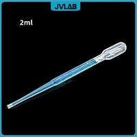 Pipette Pasteur stérile en plastique, paille stérile en LDPE, compte-gouttes facile à déchirer, jetable, emballée individuellement, 1 ml/2 ml/3 ml