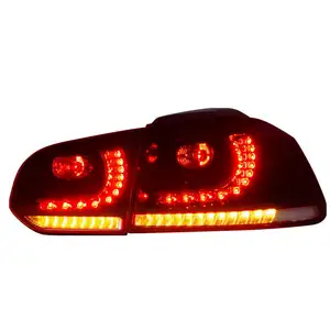 VW 골프 6 R20 LED 스트리머 및 회전 신호 MK6 테일 램프에 적합