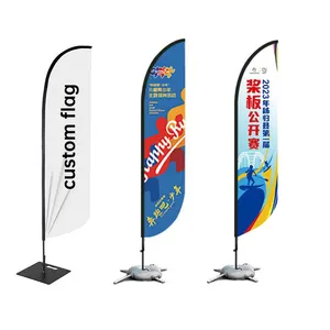 Drapeau sans vent imprimé personnalisé drapeaux publicitaires personnalisés conception personnalisée Logo impression drapeaux bannières