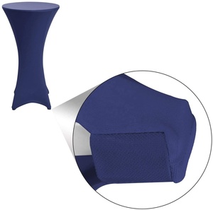 Housse de <span class=keywords><strong>table</strong></span> de bar à cocktails jetable en spandex tissé <span class=keywords><strong>extensible</strong></span> pour tables pliantes – Offre Spéciale - Product Image 3