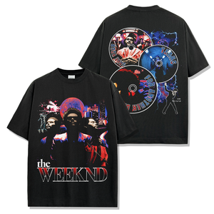 T-Shirt Oversize Vintage di Alta Qualità in 100% Cotone Pesante 250GSM Taglia USA / Più Design / Più Colori / Supporto per Design Personalizzato - Product Image 2