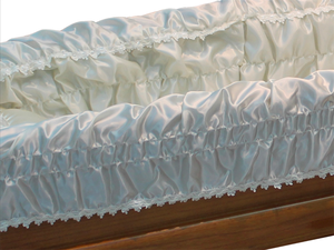 การตกแต่งภายในที่หรูหราด้วยโลงศพที่มีขอบตัดแต่งลูกไม้ซับในที่สง่างามสำหรับโลงศพที่ทำด้วยมือหรูหราอุปกรณ์ตกแต่งภายใน - Product Image 6