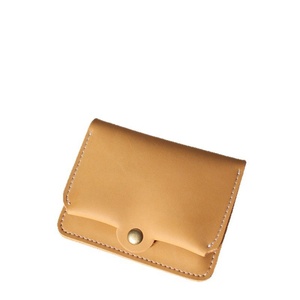 Handmade Slim Wallet Durable Organizer with Burnished Edges Genuine Leather Card Holder for Business Cards - Product Image 2