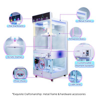 Machine à griffes personnalisée à monnayeur avec affichage LED supérieur, machine de jeu d'amusement pour enfants