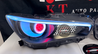 Phares de voiture RGB pour Infiniti Q50, phares LED en forme de lune, yeux de démon, phares modifiés d'origine