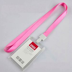 Cordon de cou personnalisé avec logo du fabricant, porte-carte épaissi avec crochet et cordon pour permis de travail ou carte d'étudiant - Product Image 3