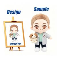 Shengye Chine Usine Professionnelle Personnalisée Figurine en Peluche Brodé Personnage Vétérinaire pour Hôpital Vétérinaire Cadeau