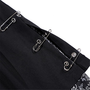 <span class=keywords><strong>Pantaloncini</strong></span> Streetwear con Cuciture a Contrasto Shorts <span class=keywords><strong>Bandana</strong></span> da Uomo - Product Image 4