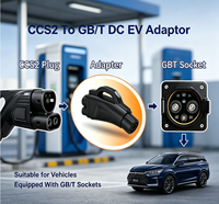 Adaptador CCS2 GBT DC de 300KW 300A, 1000V, Nuevo, Impermeable IP55, Convertidor de Carga Rápida CCS Combo 2 para Autos Eléctricos de China, BYD, Avatr, ZEEKR
