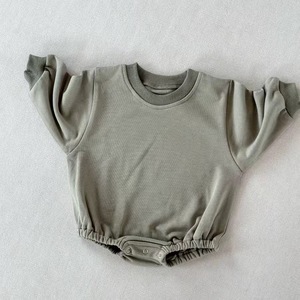 Combinaison courte à manches courtes pour bébé de haute qualité, tenue pour bébé, coton biologique, combinaison en molleton français, vêtements pour nourrissons - Product Image 6