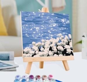 Pintura por Números de Dibujos Animados, Estilo Curativo, <span class=keywords><strong>Flores</strong></span> <span class=keywords><strong>Pintadas</strong></span> a Mano, Pintura <span class=keywords><strong>al</strong></span> Óleo para Niños - Product Image 5