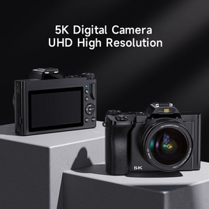 48mp Độ phân giải cao Mirrorless máy ảnh kỹ thuật số với 5K điện ảnh <span class=keywords><strong>Video</strong></span> Tự động lấy nét DSLR phong cách ống kính phía trước Retro xây dựng đèn flash - Product Image 2