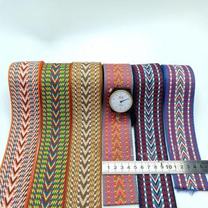 Liman <span class=keywords><strong>2021</strong></span> nuevo estilo 2 ''Jacquard 100% correas de poliéster patrón en forma de V de doble cara Correa ecológica para bolsas de ropa - Product Image 4