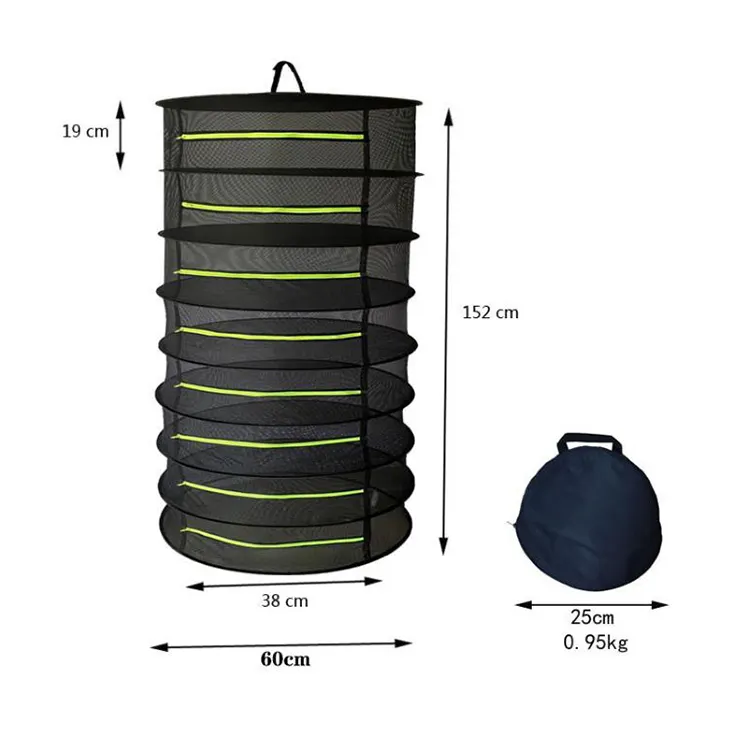 Сушилка для трав, 6 слоев, Складная сетка, подвесная сушилка для садовых ножниц