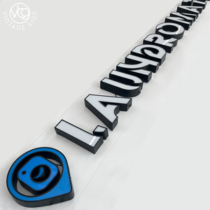 Lettres en relief 3D personnalisées éclairées par LED avec logo <span class=keywords><strong>de</strong></span> localisation, enseigne lumineuse pour l'enseigne <span class=keywords><strong>de</strong></span> l'entreprise <span class=keywords><strong>de</strong></span> blanchisserie - Product Image 1