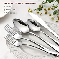 Lots de Couverts en Acier Inoxydable en Gros 1010 : Couteaux, Fourchettes, Cuillères, Cuillères à Dessert, Spatules à Gâteau, Couteaux à Beurre