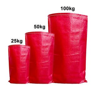 <span class=keywords><strong>Saco</strong></span> Tejido de Polipropileno Rojo de Uso Múltiple, Venta al <span class=keywords><strong>por</strong></span> Mayor de Fábrica, Duradero, 25 kg, de Jiangsu, para Granos Agrícolas a Granel - Product Image 1
