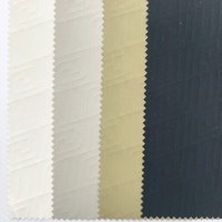 Tissu en cuir PU super doux et fin, sans PFAS, coupe-vent avec doublure tricotée pour vestes et accessoires pour hommes, personnalisable