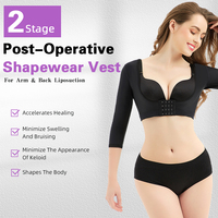 Top Moldeador Postquirúrgico BBL con Cierre Frontal Personalizado para Mujer, Faja Ajustable Bajo el Busto, Chaleco Moldeador de Soporte con Múltiples Ganchos