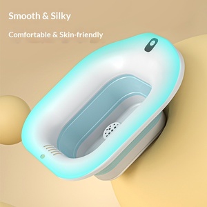Bain de siège pour siège de toilette – Soin post-partum et hémorroïdes – Bassin de siège vapeur pour bain de <span class=keywords><strong>sel</strong></span> <span class=keywords><strong>d</strong></span>'<span class=keywords><strong>Epsom</strong></span> – Bidet portable - Product Image 1
