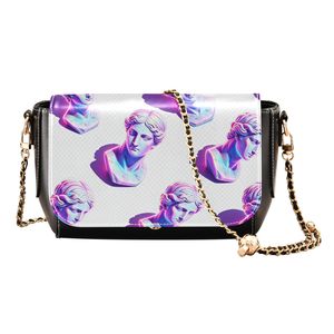 Sac messager personnalisé pour femme avec chaîne, sac à bandoulière tendance pour usage quotidien - Product Image 1