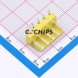 A396E1W1-2H5P12 Wire-to-Board Pin Header Bent Lead Through Hole,P=3.96mm Connector 1x5P 3.96mm Right Angle Insert VH - Product Image 1