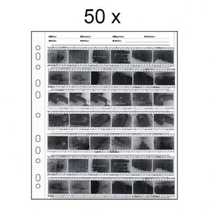 Pages de rangement pour films négatifs 35 mm avec trous latéraux, sacs sans acide, pages de préservation pour diapositives de films noir et blanc 135 mm - Product Image 1
