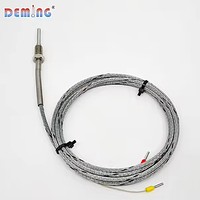 Sonde de température à thermocouple de haute précision en acier inoxydable avec filetage, application industrielle, indice de protection IP67, température 1°C