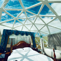 Dôme en verre géodésique de haute qualité pour le glamping de luxe en plein air