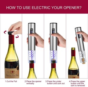 <span class=keywords><strong>Amazon</strong></span> Tendenze Gadget Elettronico Battery Operated Apribottiglie Elettrico Accessori Per il Vino di 4pcs <span class=keywords><strong>Set</strong></span> Regalo - Product Image 3