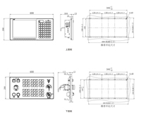 Controlador de Torno Tipo Bus Original Huazhong CNC HNC-808DiT-10H, Pantalla LCD de 10.4 Pulgadas, Sistema de 2-4 Ejes, Compatible con EtherCAT NCUC, Memoria de 512 MB
