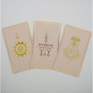 Cartas con Guía, Venta al por Mayor, con Buena Calidad y los Diseños Más Bonitos, Mazos <span class=keywords><strong>de</strong></span> Tarot con Estampado en Lámina Dorada - Product Image 4