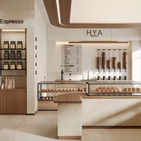 CIRI Design d'intérieur de café, comptoirs de bar à café, vitrines pour magasins de bubble tea, armoires de présentation en verre, personnalisation complète de la pièce, magasin