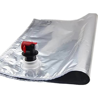 Distributeur de bavette en feuille d'aluminium 3L 5L 10L 20L personnalisé Sacs aseptiques Vanne papillon pour le stockage de la bière, du café scellé à chaud